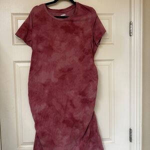 Old Navy Mauve Tie-Dye Midi Dress